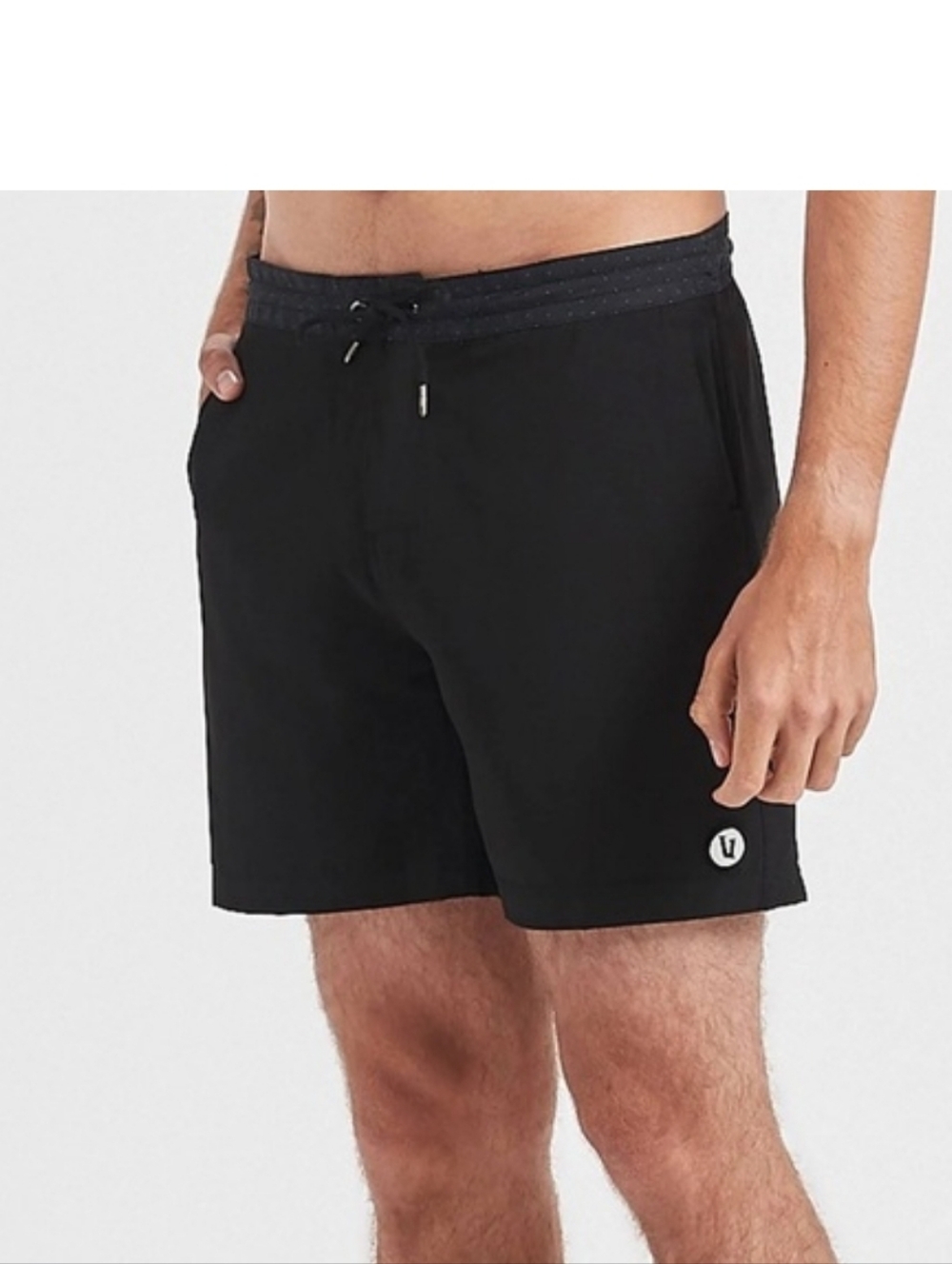 Vuori Bahia Boardshorts Black Performance Boardshorts Surf Swim Trunks Men's 36